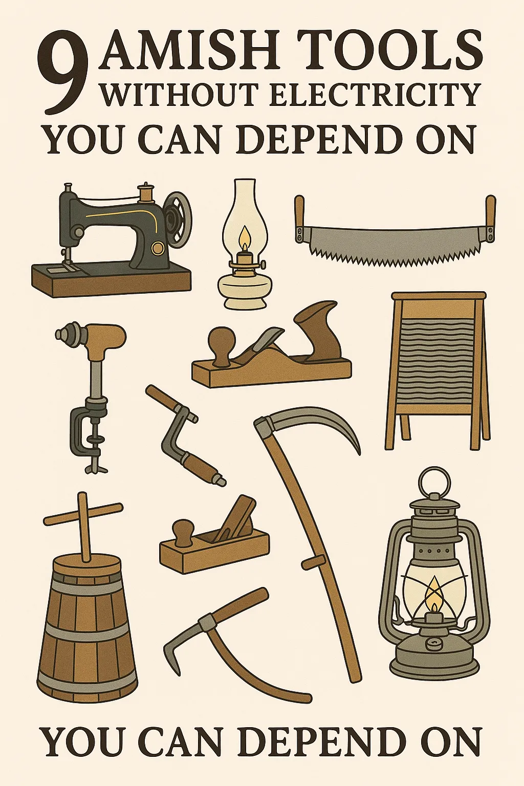 off-grid Amish tools