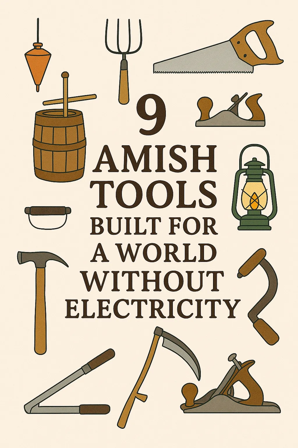 Amish tools without electricity