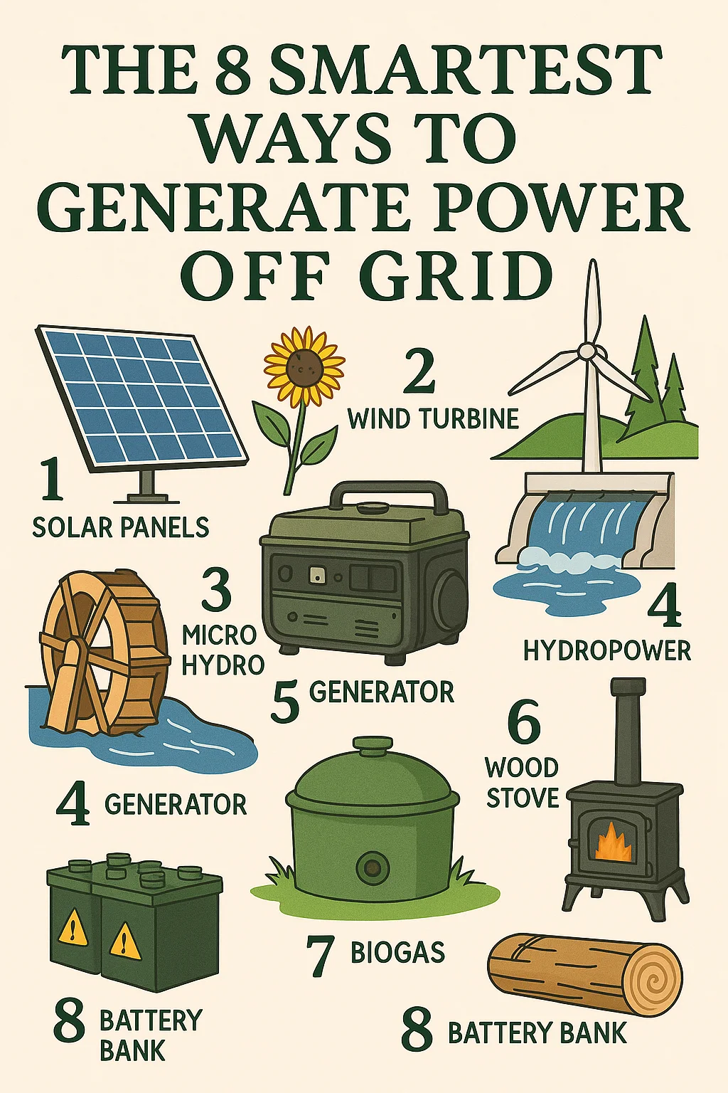 generate power off grid