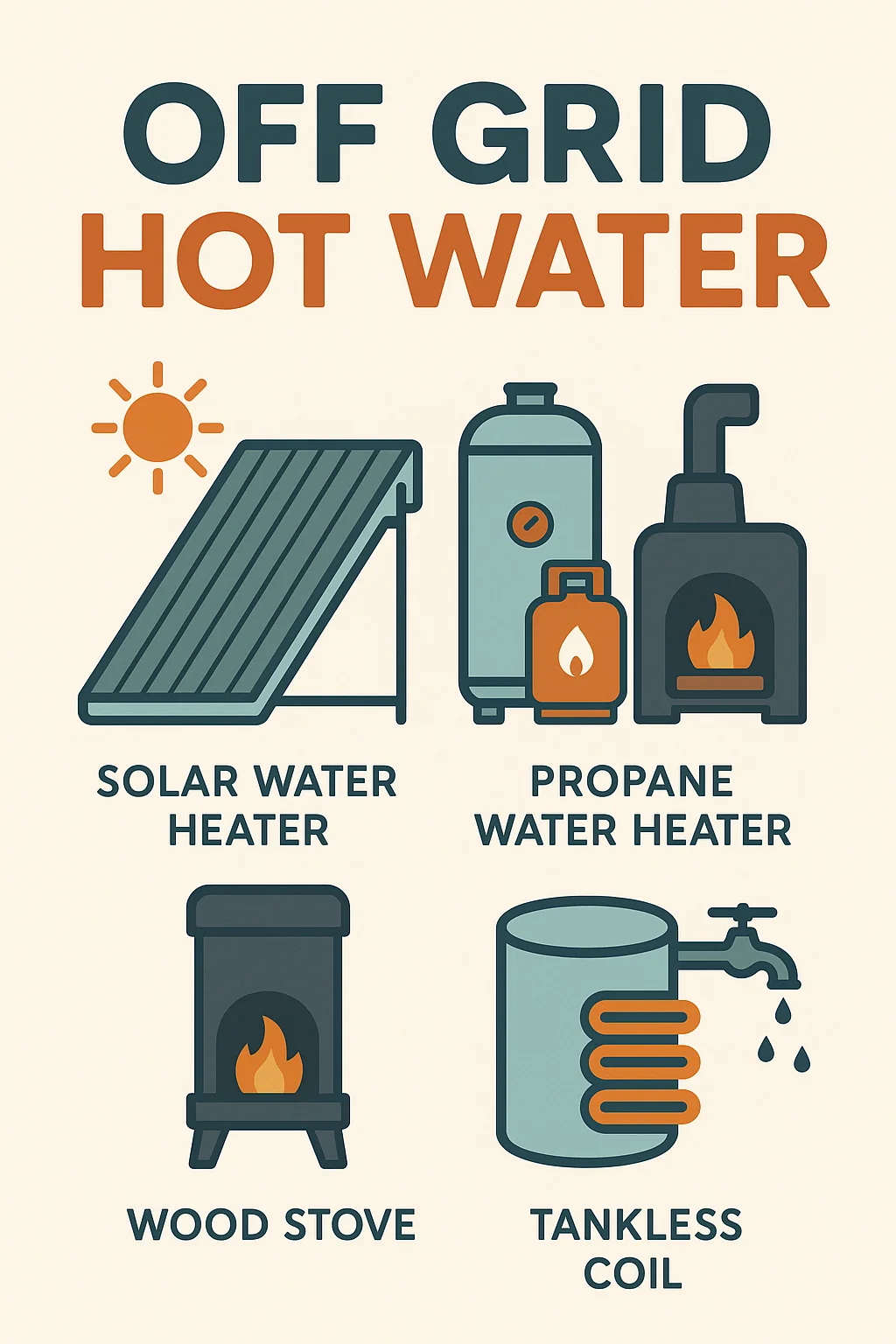 off grid hot water system