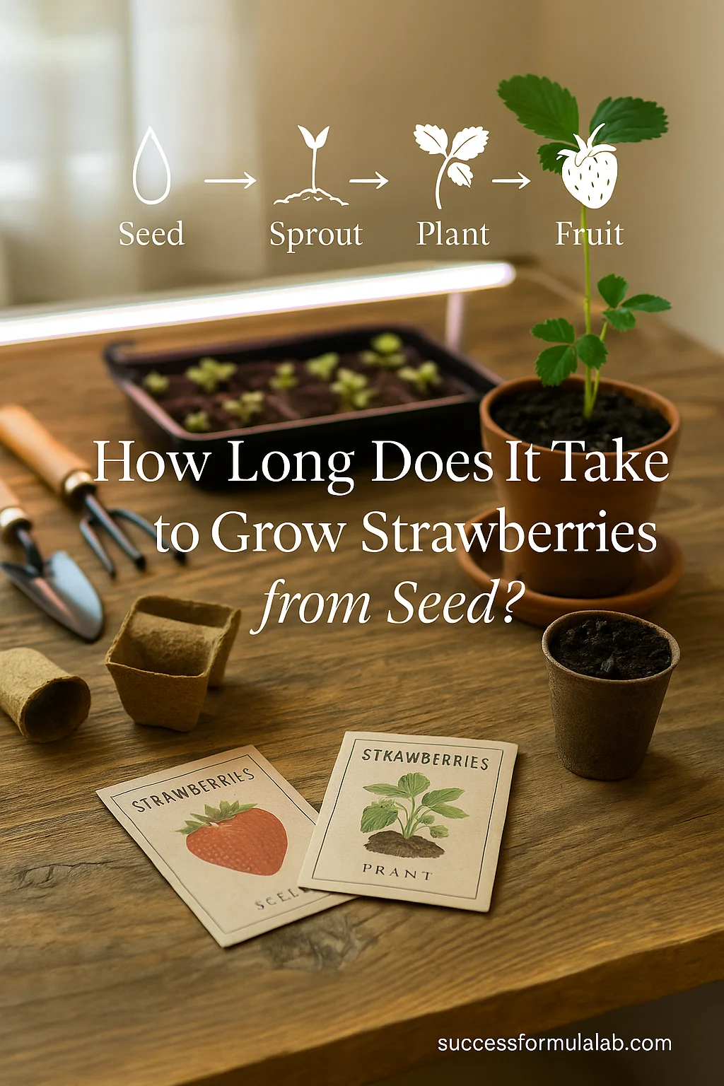 how long to grow strawberries from seed