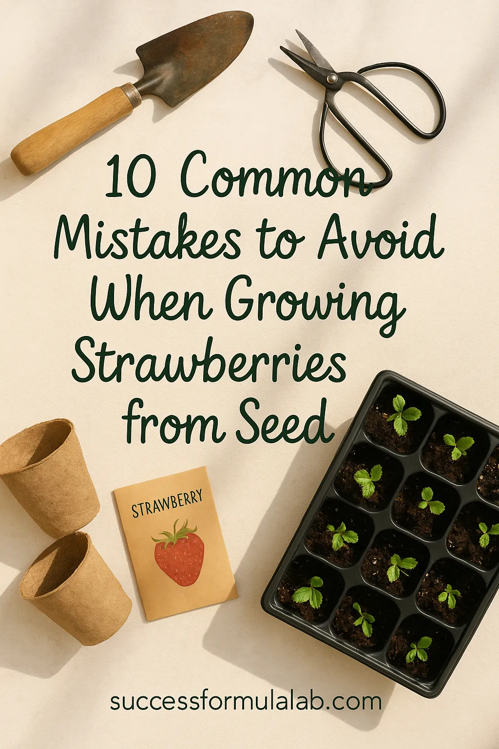 grow strawberries indoors from seed