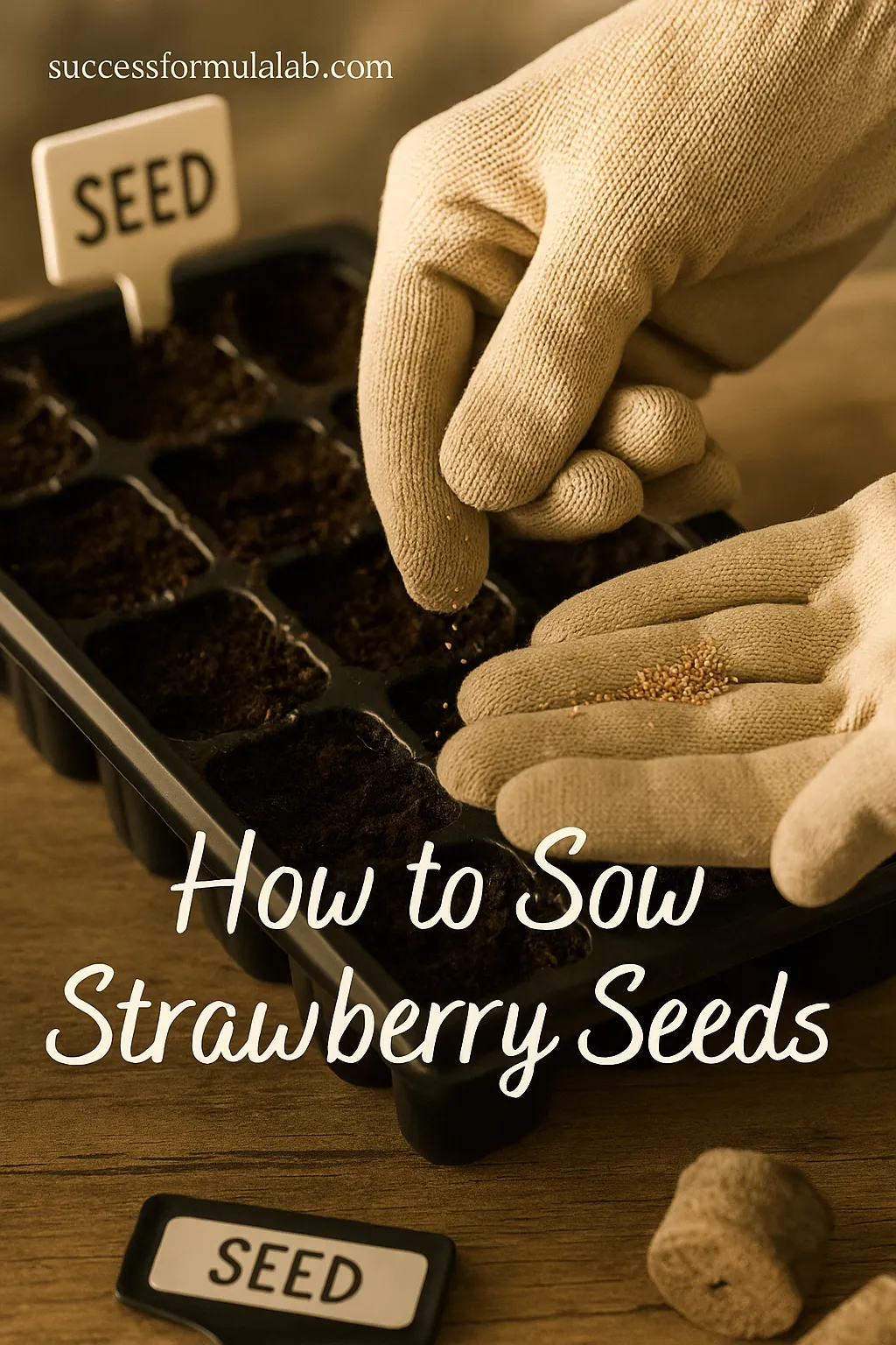start strawberries from seeds indoors