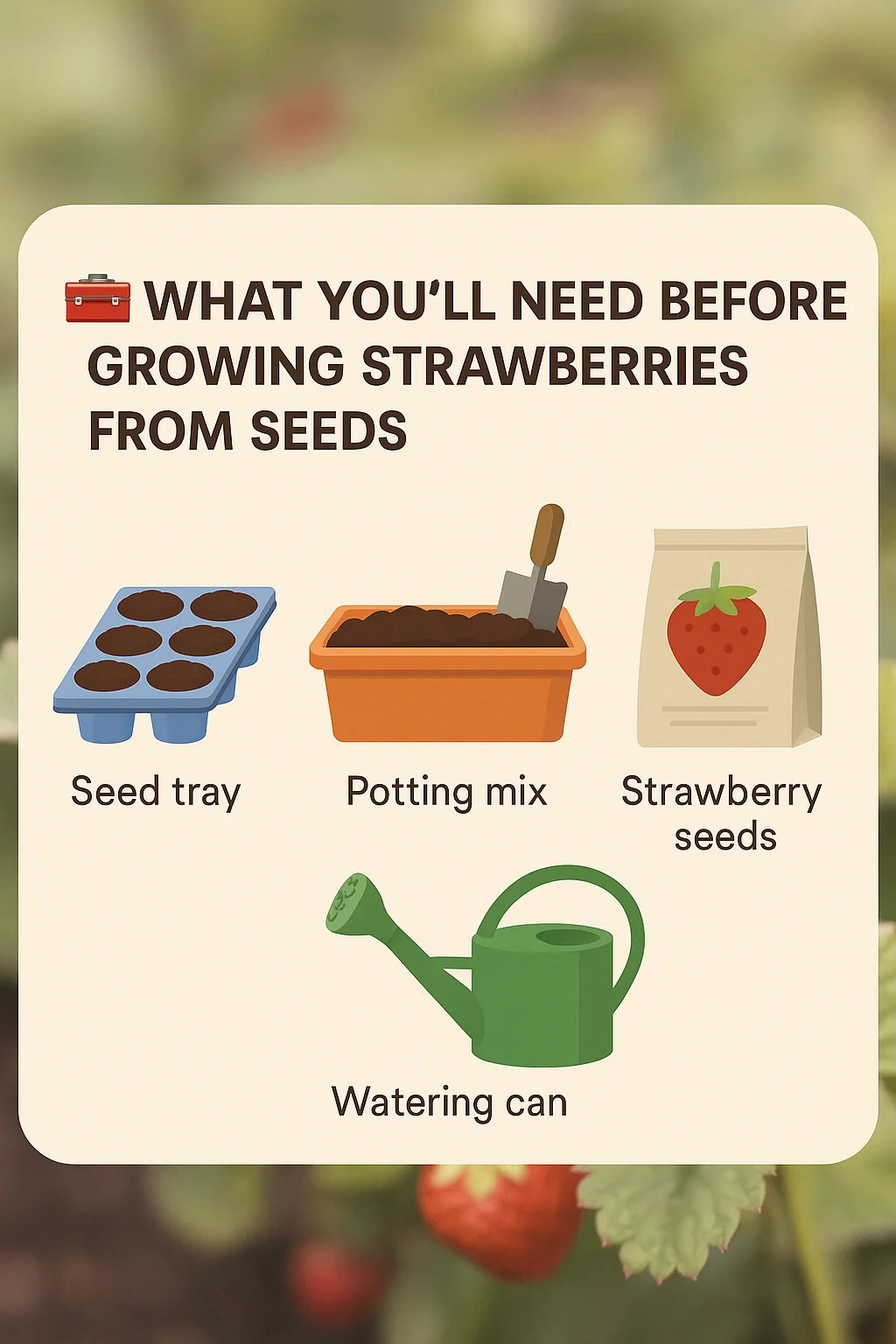 growing strawberries at home