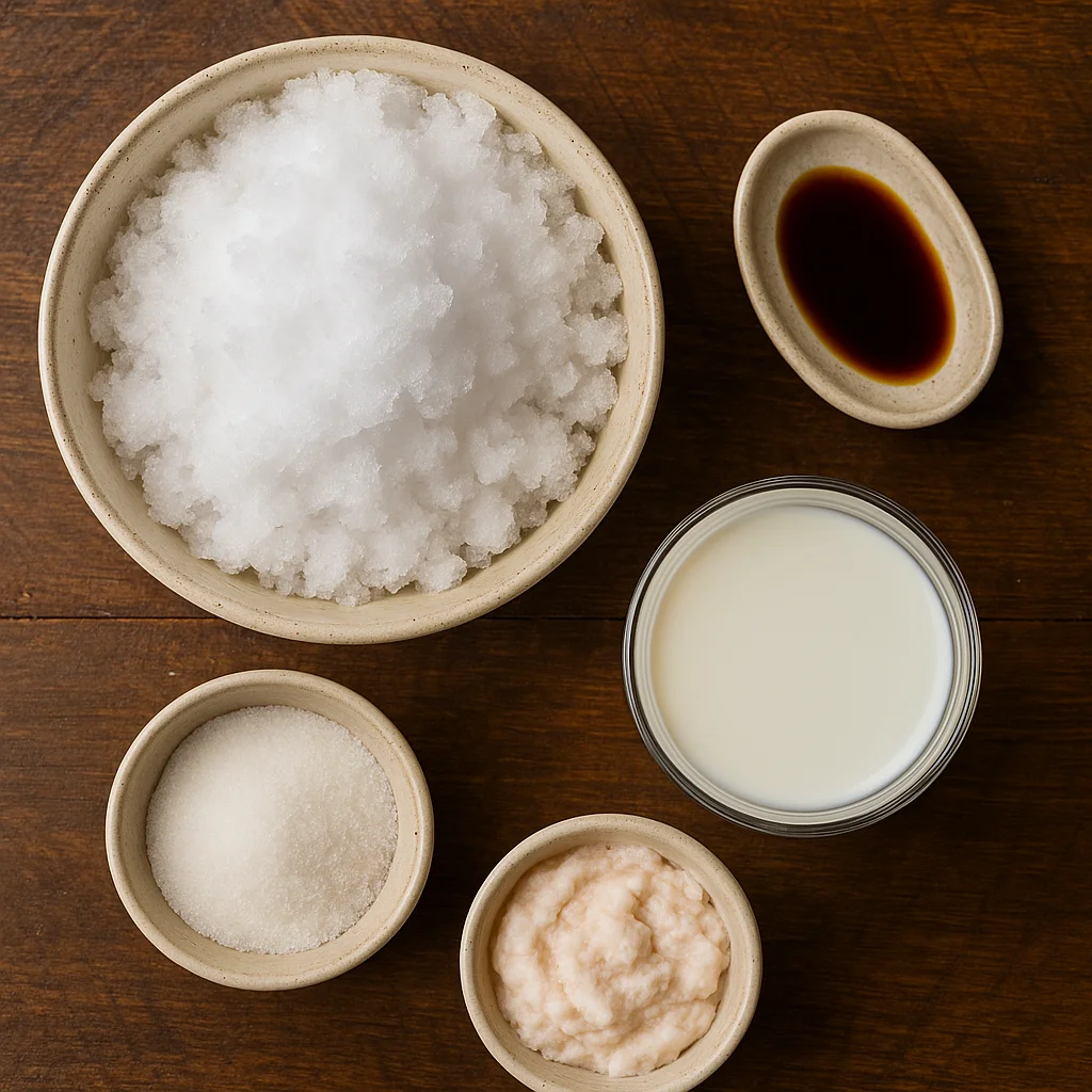 Homemade snow ice cream