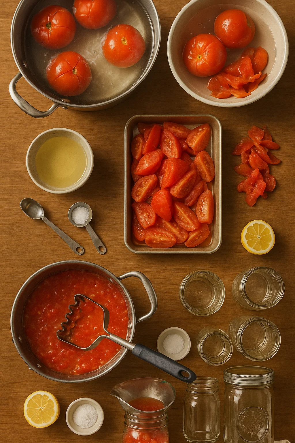 water bath canning tomatoes