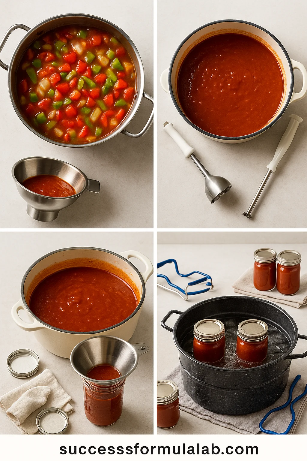 Tomato barbecue sauce canning