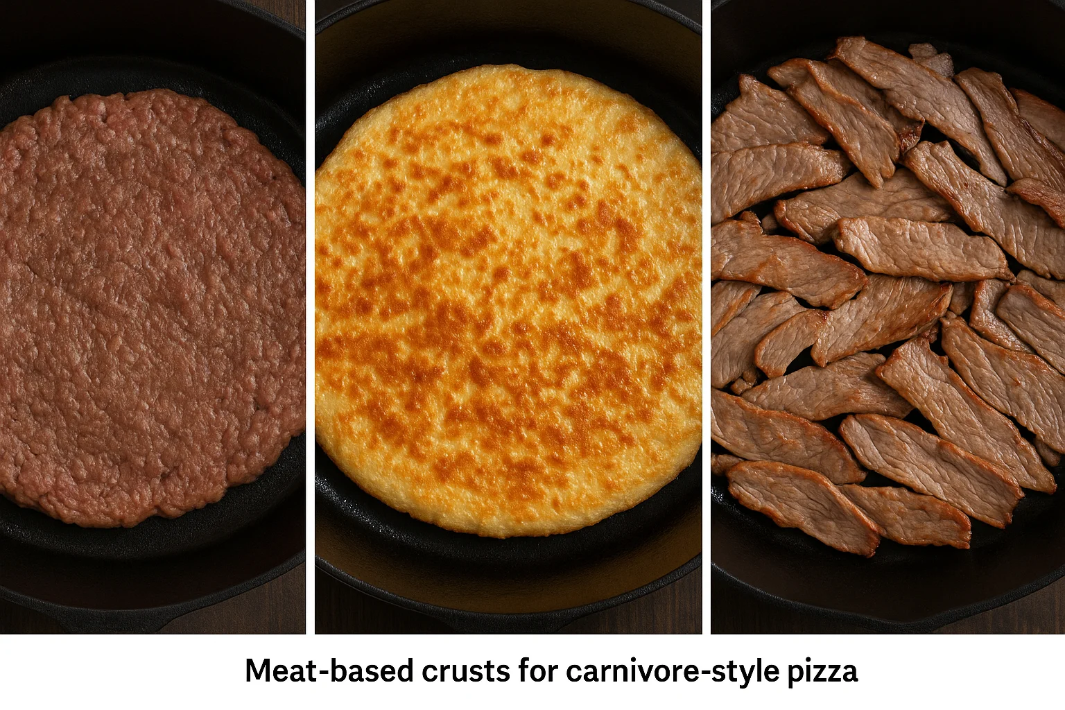 carnivore steak and cheese pizza