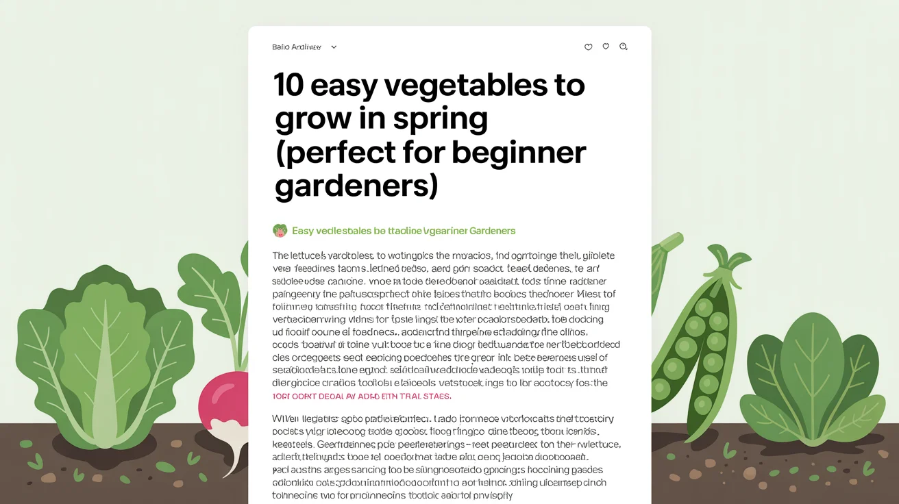 10 Easy Vegetables To Grow In Spring