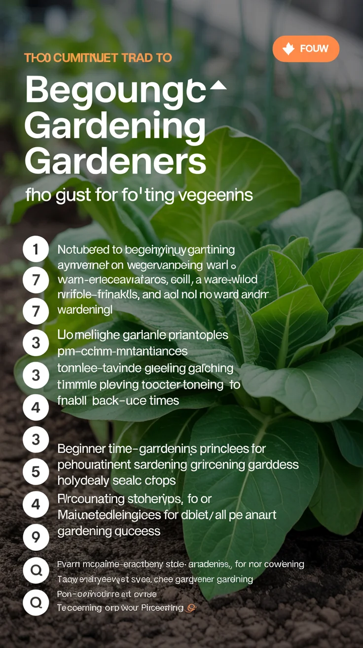 Best Vegetables to Grow for Beginner Gardening