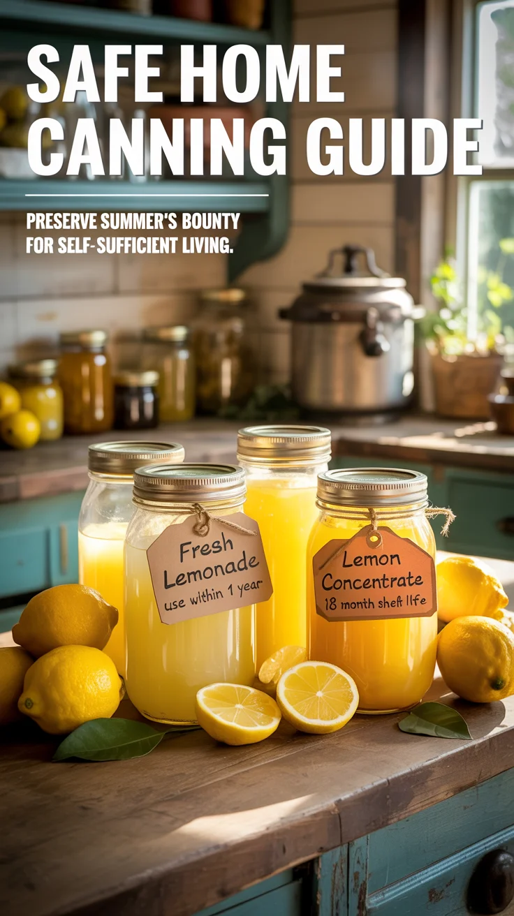 Canning Lemonade (& Lemonade Concentrate)