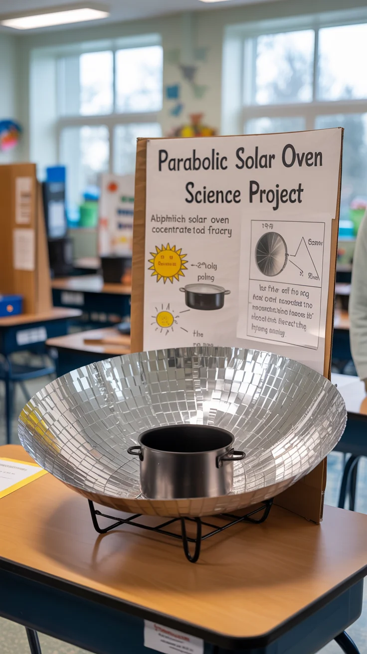 how to build a parabolic solar oven