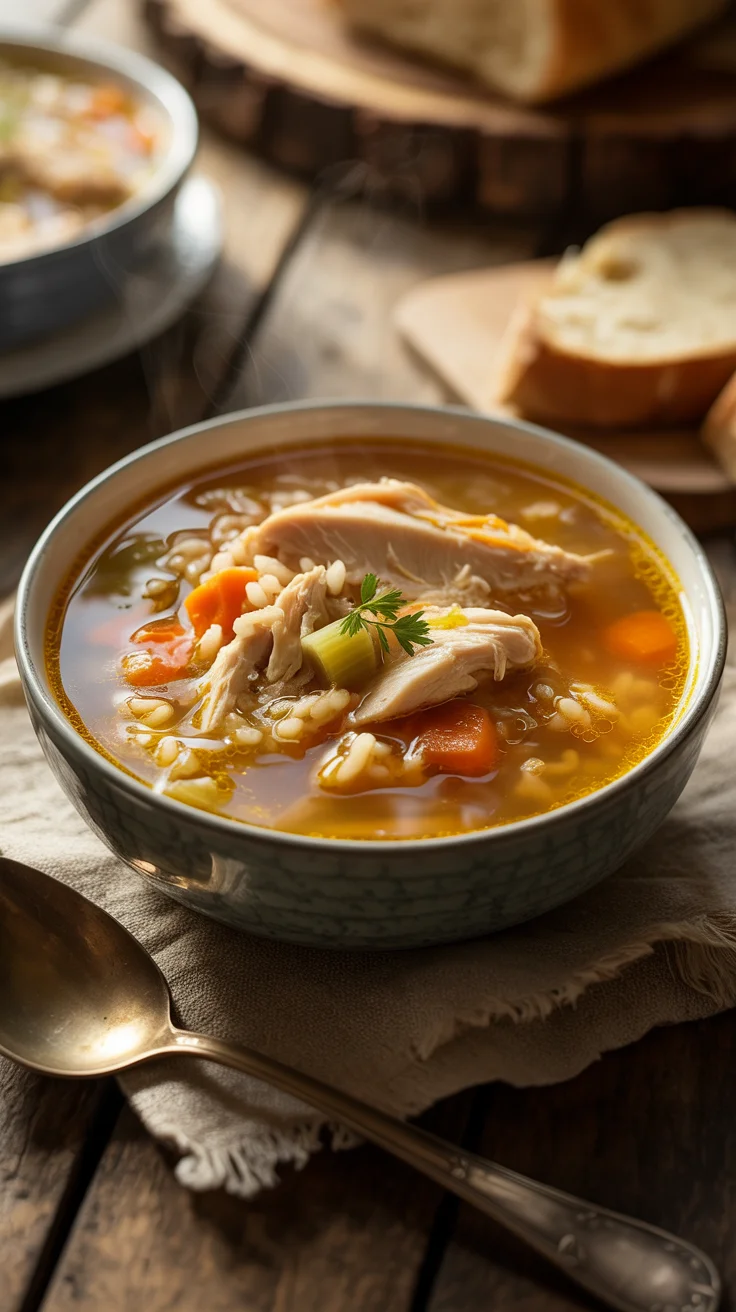 crockpot chicken and rice soup