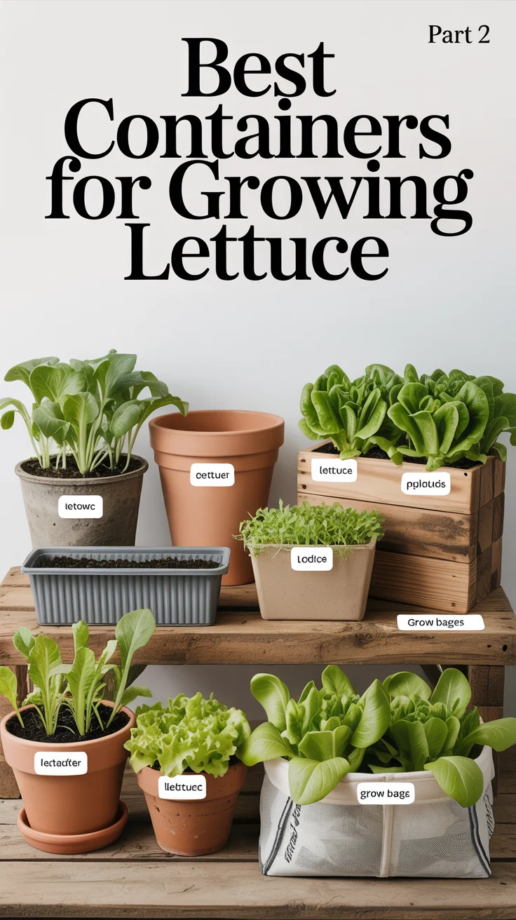 how to grow lettuce in containers