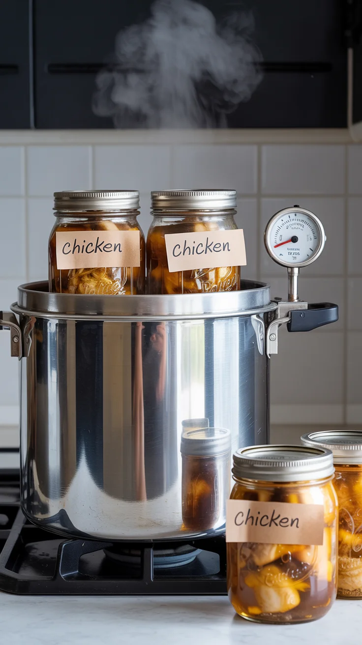 safely canning chicken