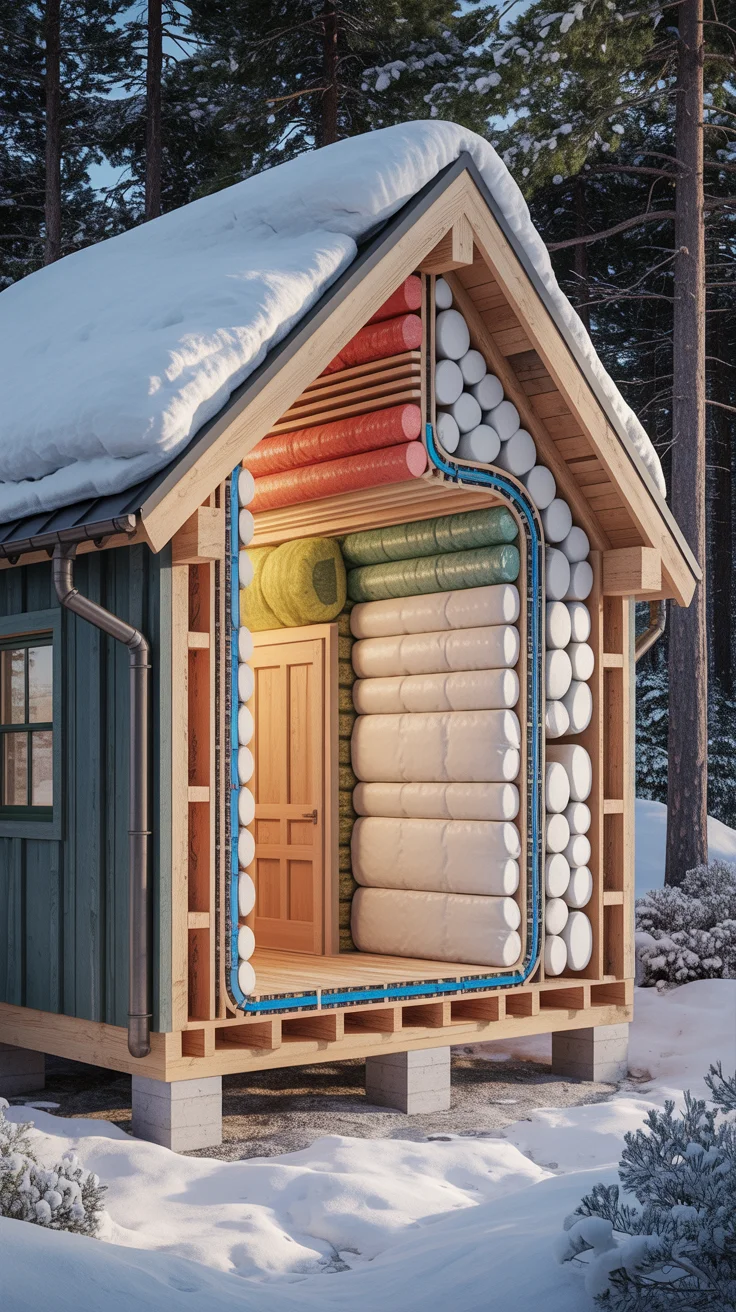 4-Season Off-Grid Shelter Super-Insulated “Micro Cabin” Envelope (Warmth Without Power)