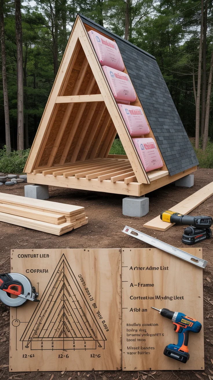 A-Frame Off-Grid Cabin Build
