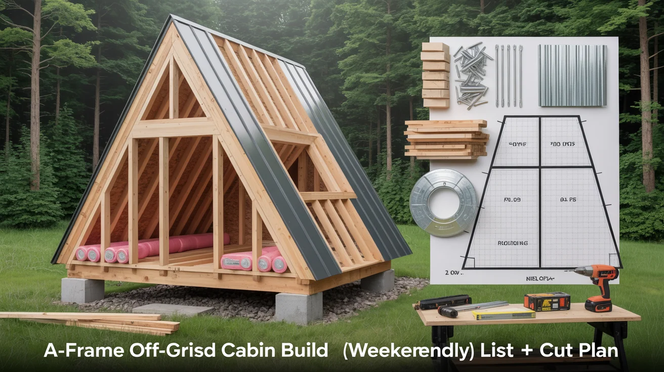 A-Frame Off-Grid Cabin Build