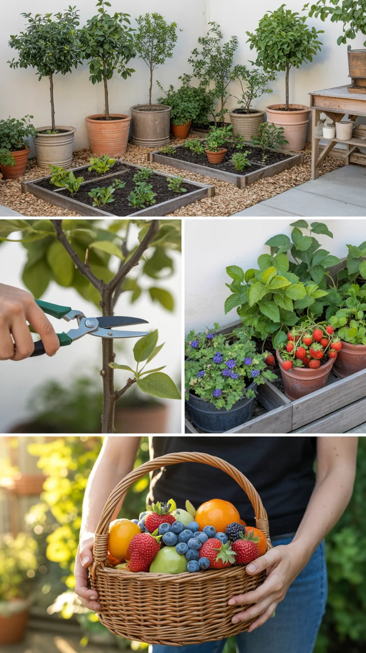 Dwarf Fruit Trees + Berries