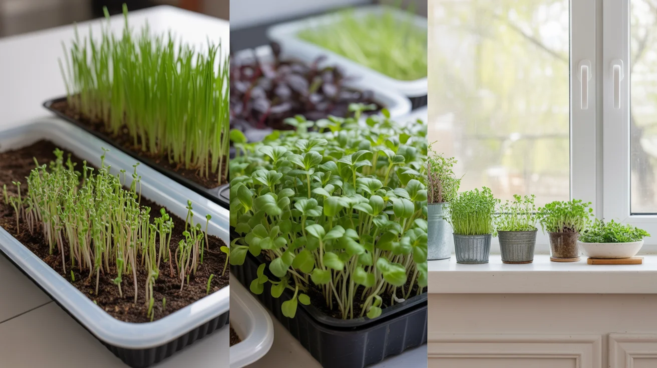 Microgreens + “Tabletop Veg” Setup