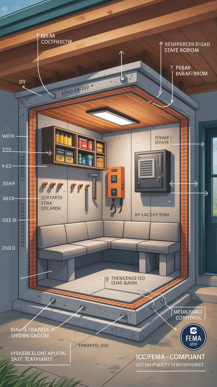 “No-Fail” Wind & Storm Safe Room Build Basics (Layout + Key Specs)