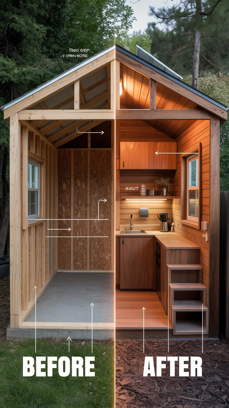 Shed-to-Cabin Conversion