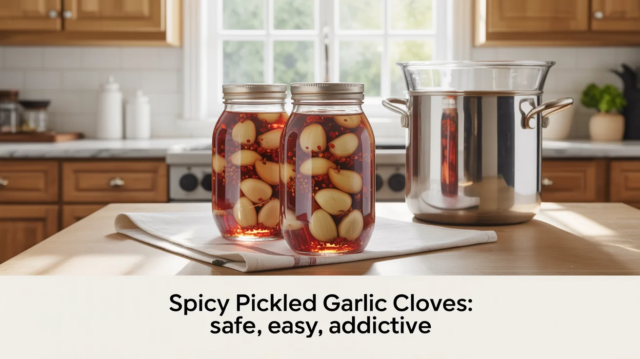 Spicy Pickled Garlic Cloves