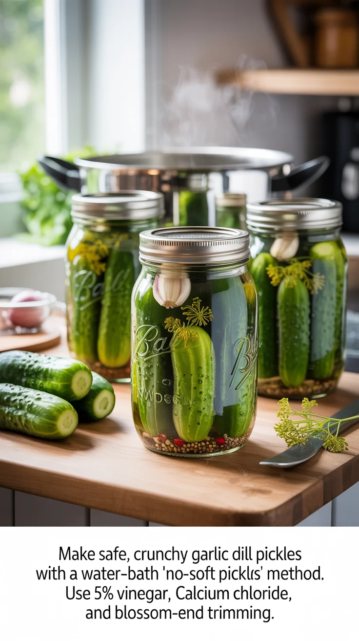 Crunchy Garlic Dill Pickles
