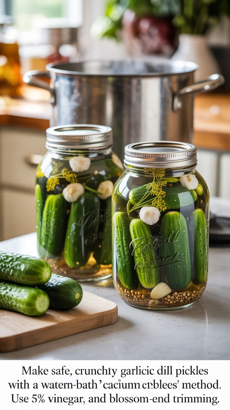 Crunchy Garlic Dill Pickles