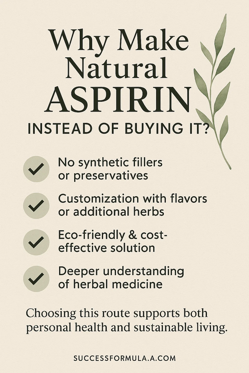 Make aspirin from willow bark