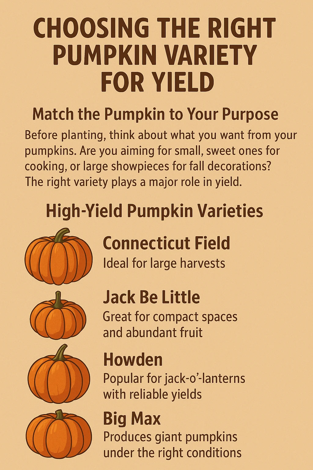 Pumpkin growing tips