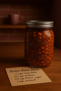 canning Boston baked beans