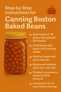 how to can Boston baked beans