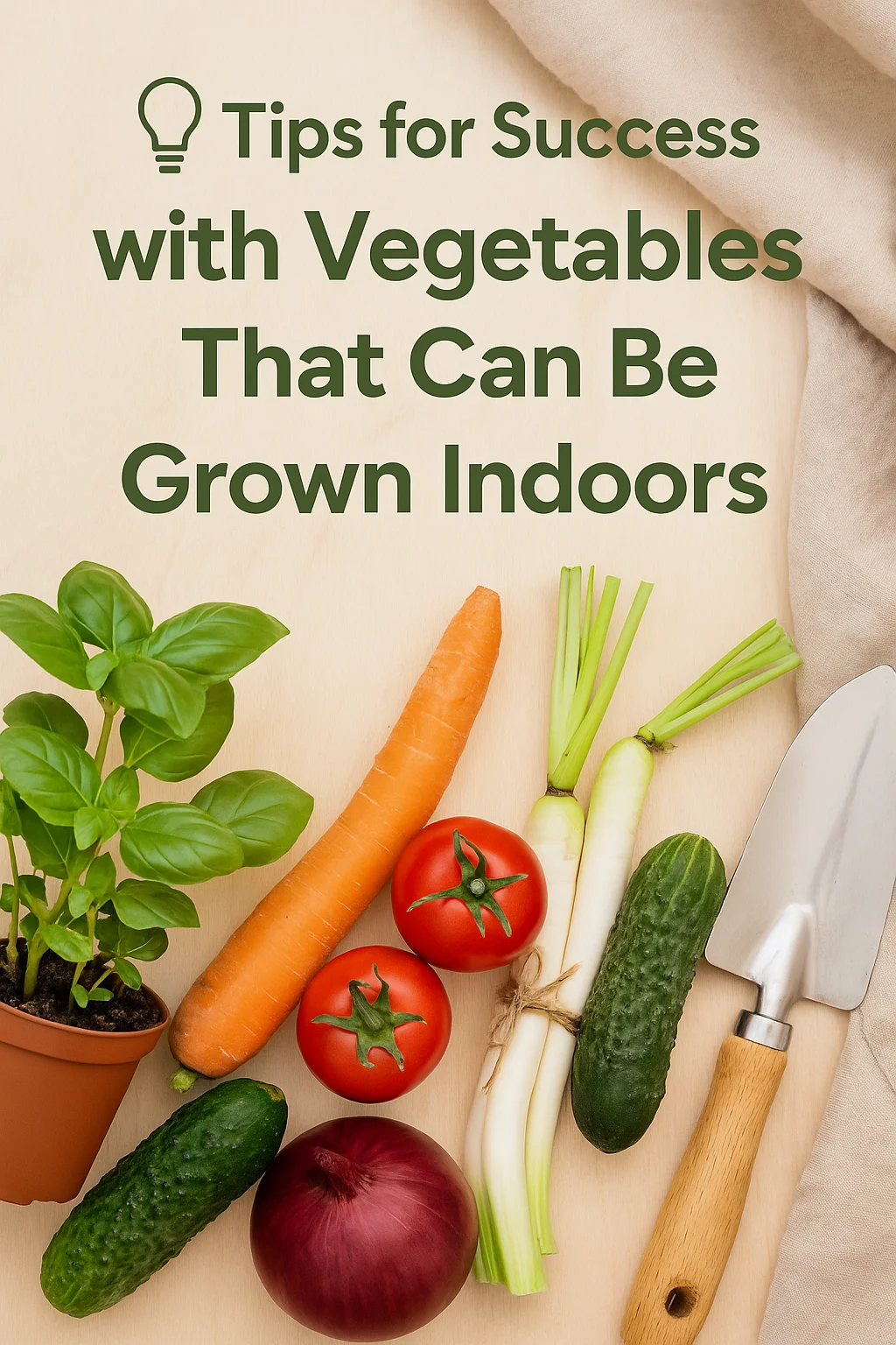 how to grow vegetables indoors