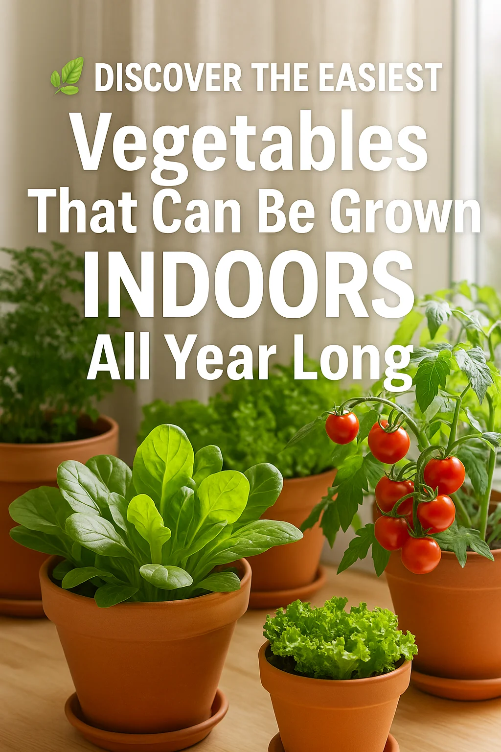 vegetables that can be grown indoors