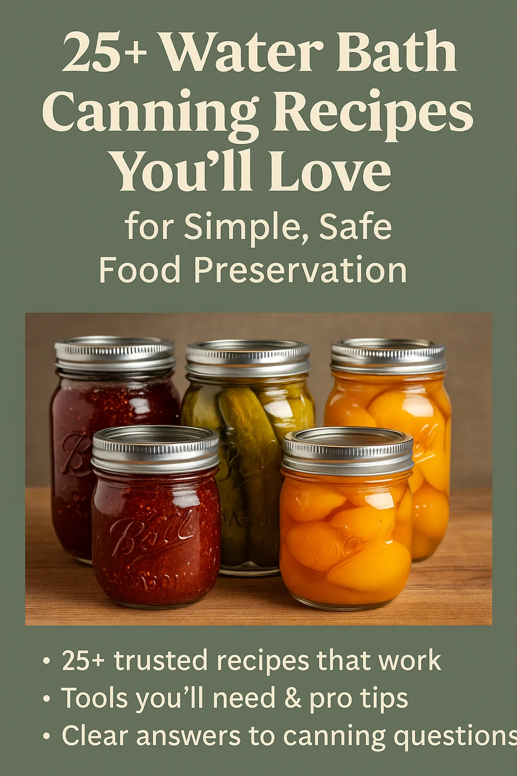 water bath canning recipes
