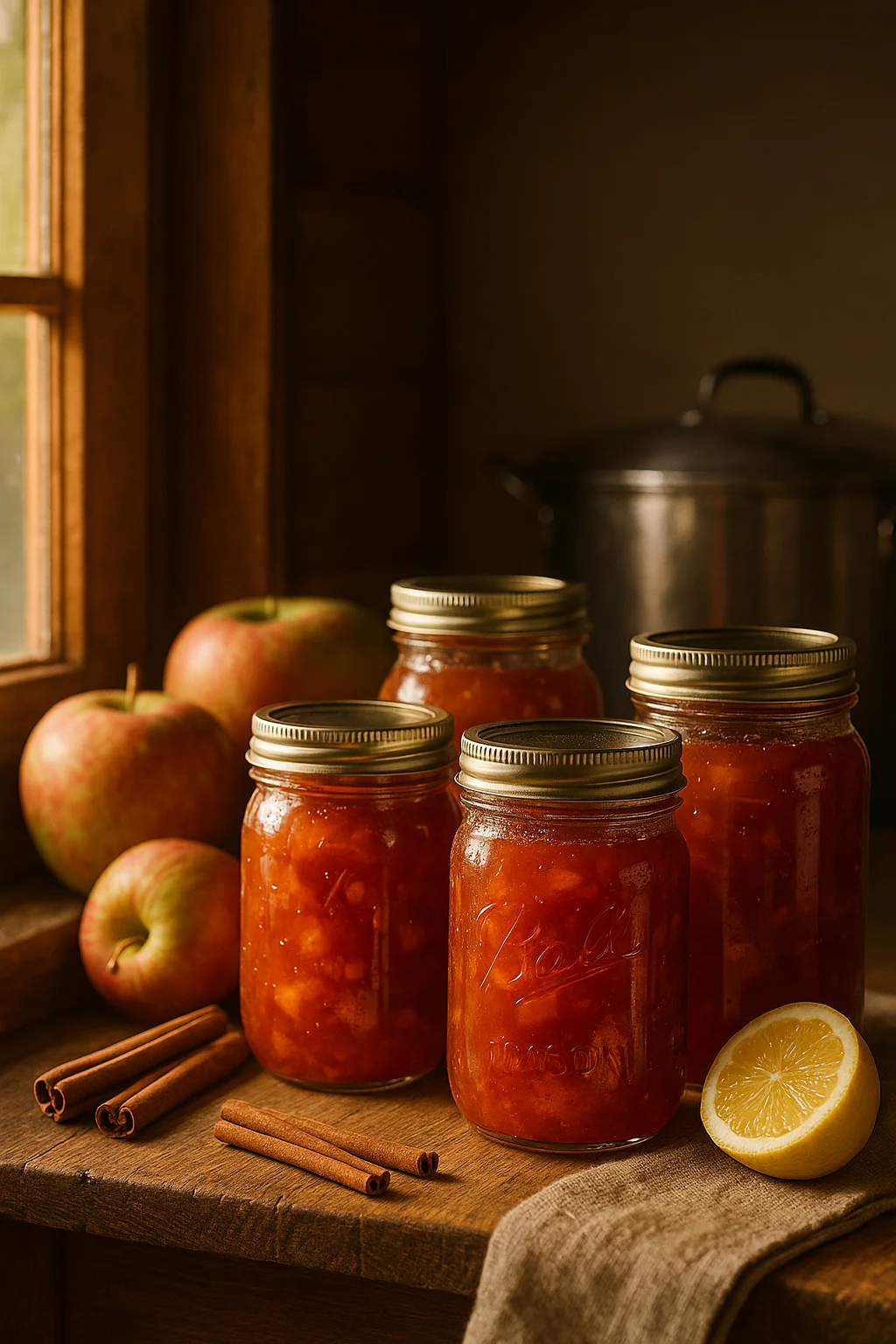 homemade apple jam
