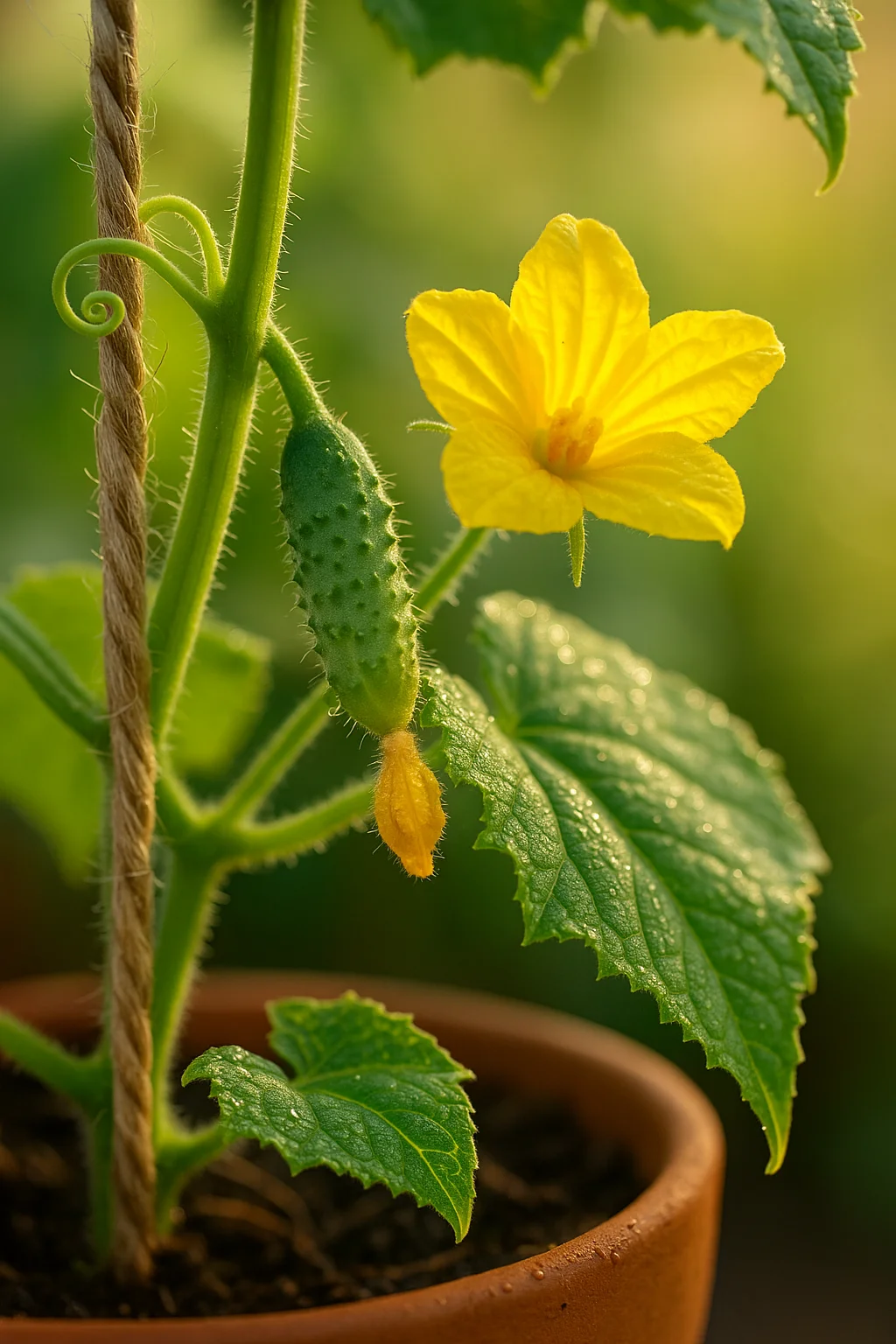 grow cucumbers in pots