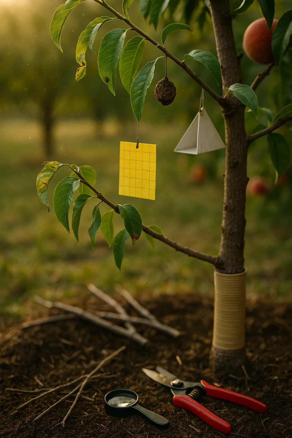 integrated pest management for peaches