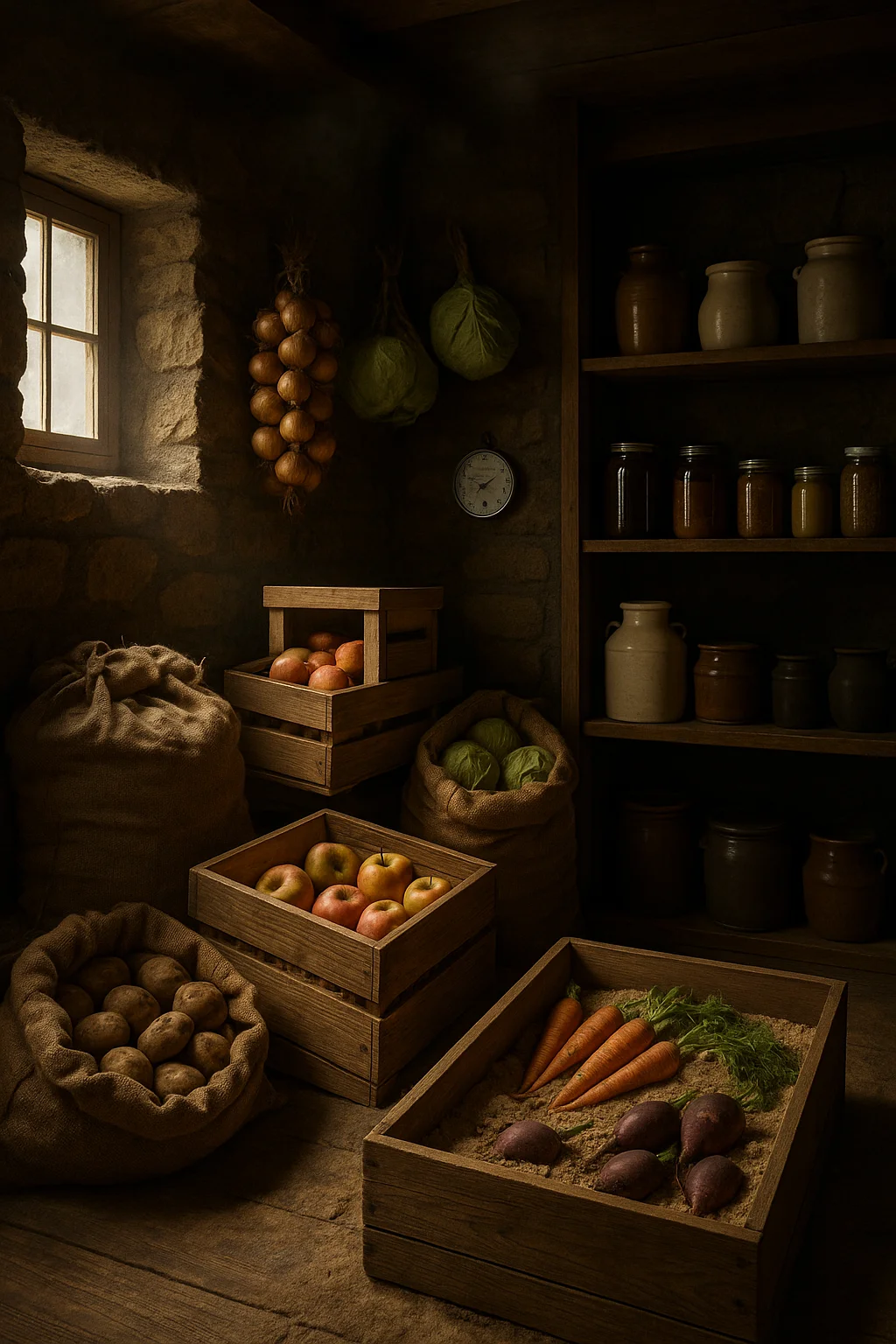 pre-refrigeration food storage