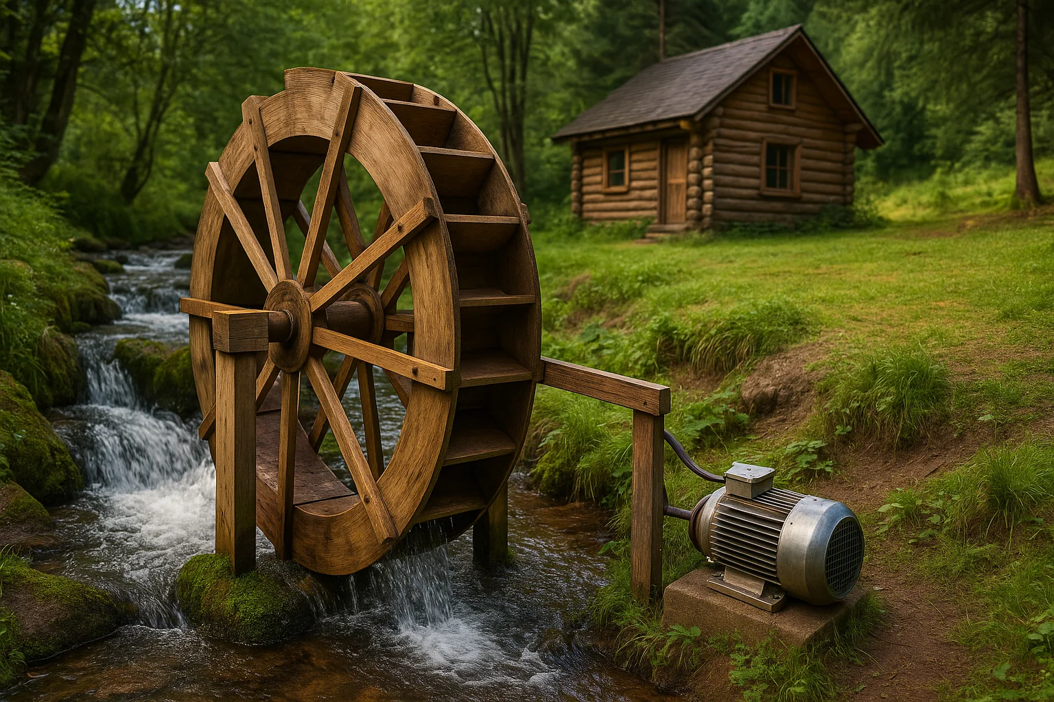 7 DIY Water Wheel Generator: Build Free Energy from Flowing Water ...