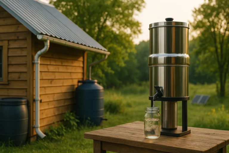how to make rainwater drinkable off grid