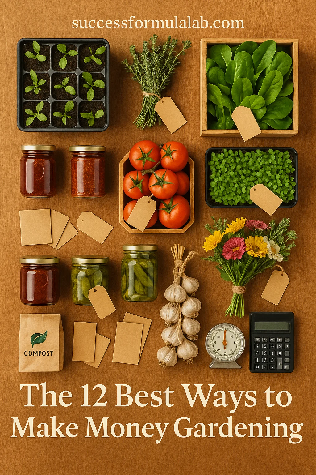 how to make money with a garden