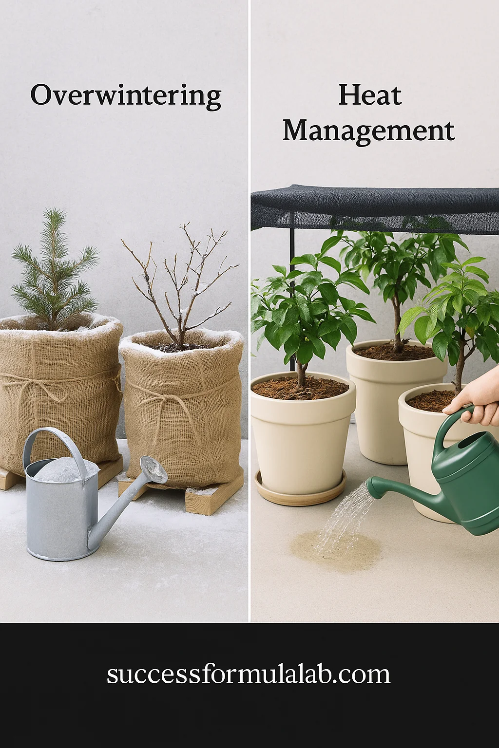 small fruit trees in containers
