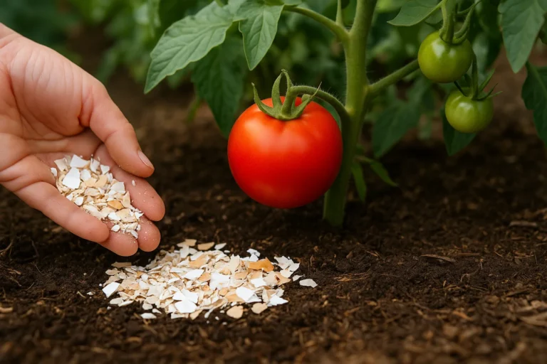 boost tomato growth with eggshells