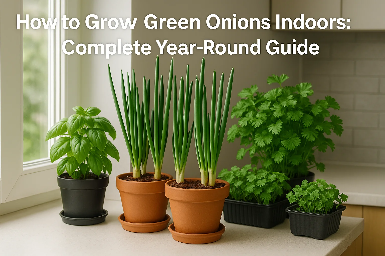 How to Grow Green Onions Indoors: Complete Year-Round Guide - Success ...