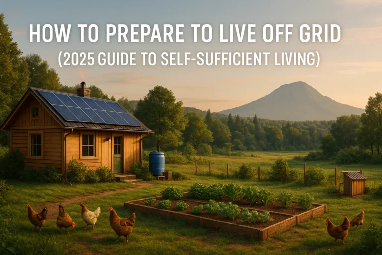 prepare to live off grid