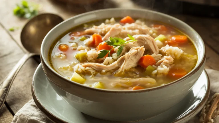 crockpot chicken and rice soup
