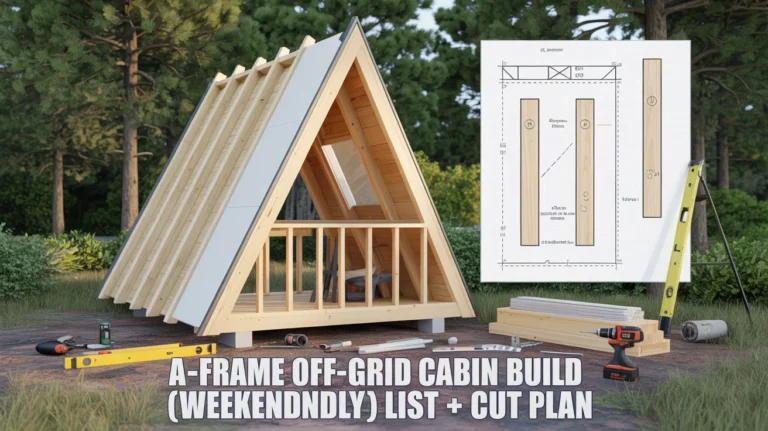 A-Frame Off-Grid Cabin Build