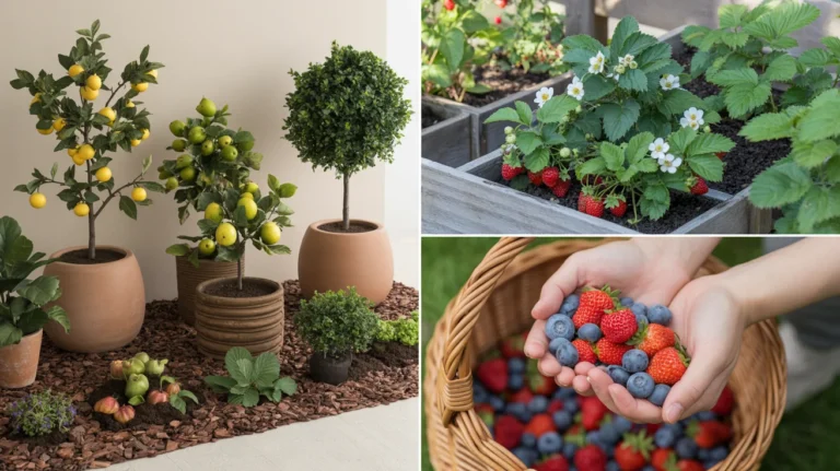 Dwarf Fruit Trees + Berries